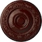 Ekena Millwork Neuveau Ceiling Medallion (Fits Canopies up to 6 3/8"), 24 1/4"OD x 2"P, Brushed Mahogany CM24NABMF - alternate 1